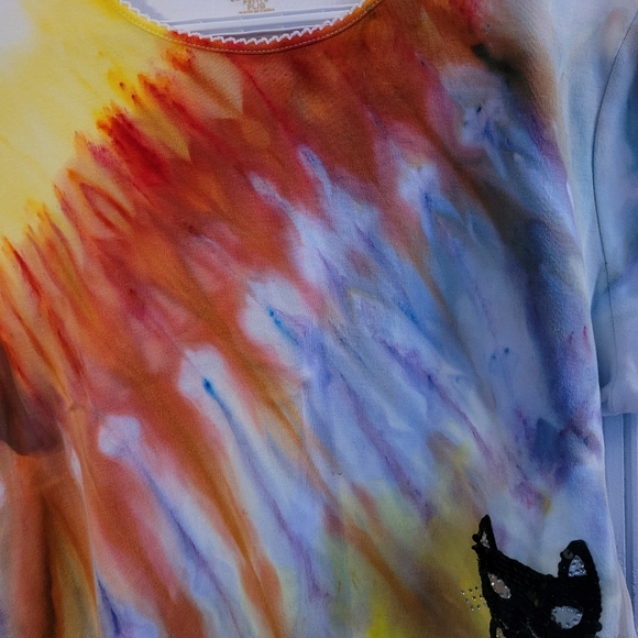 Women's tie dyed TanJay t-shirt - Picture 4 of 6